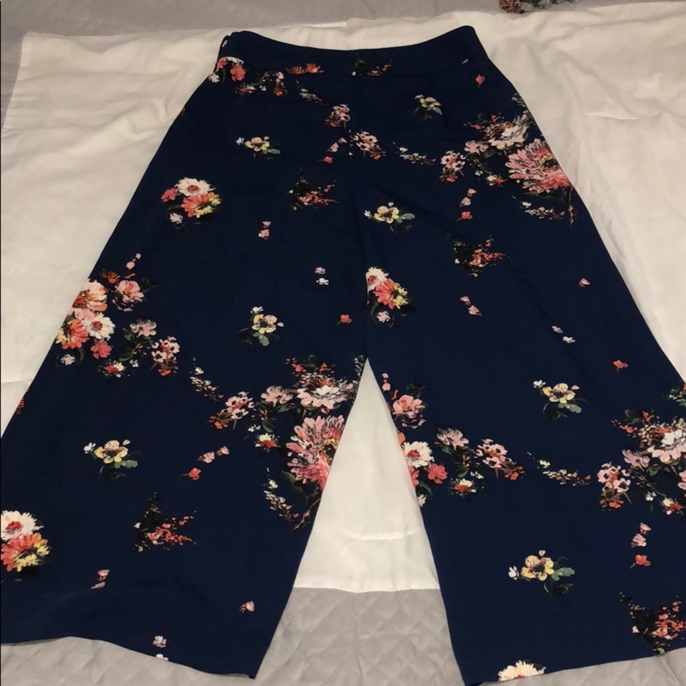 Silk wide leg high rise